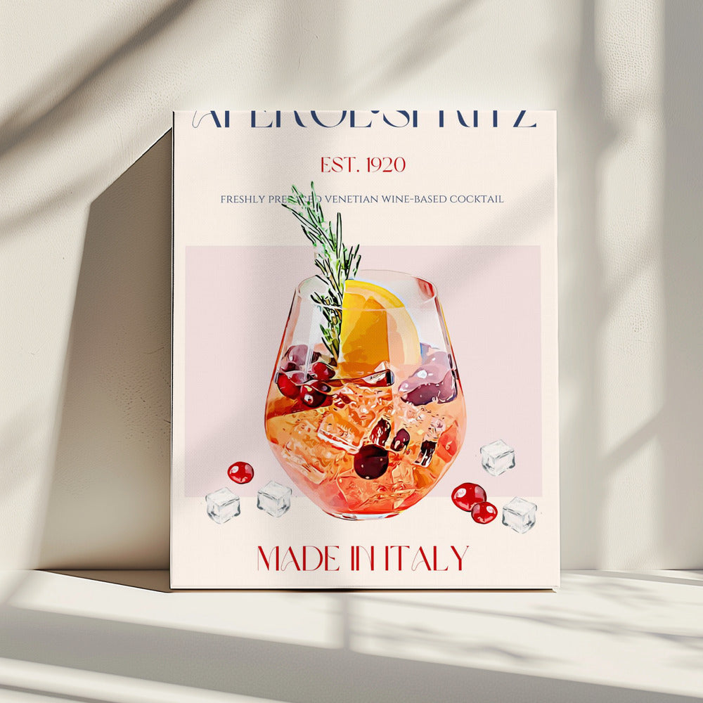 Aperol Spritz Cocktail | Leinwand