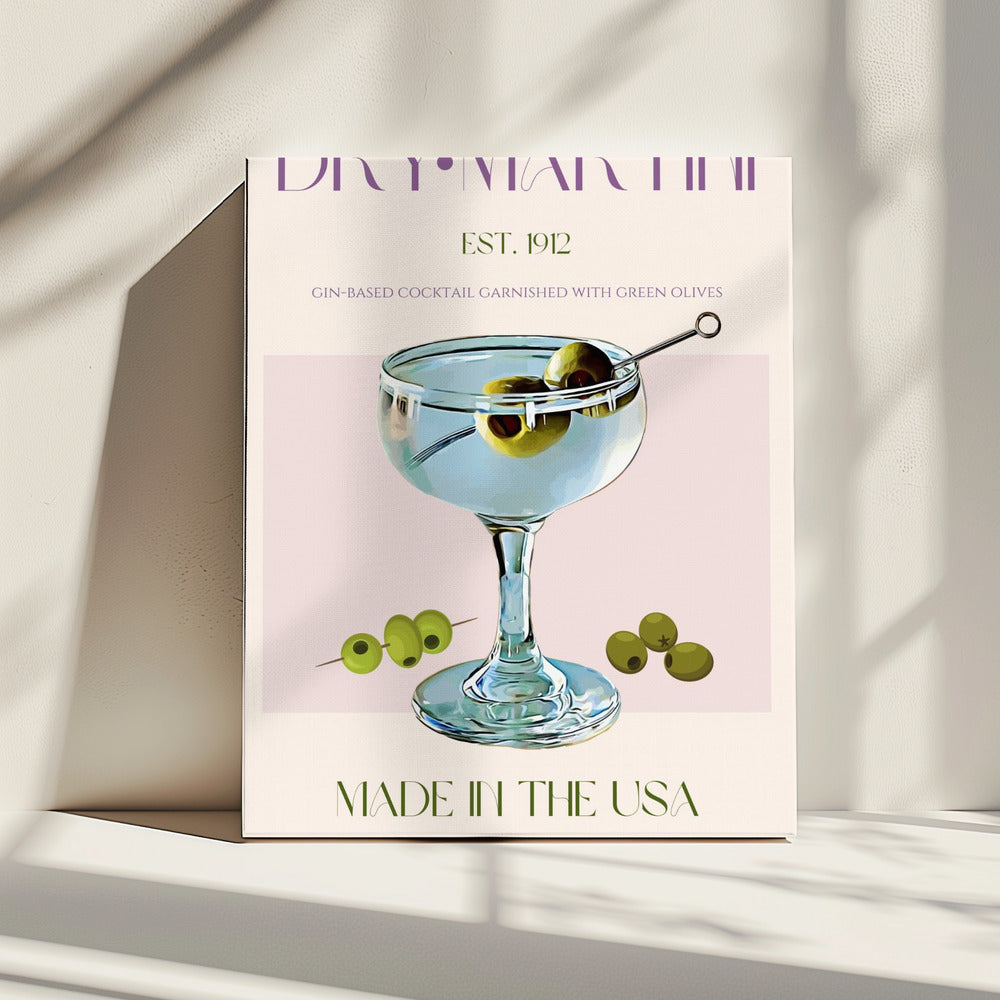 Klassischer Martini-Anhänger | Leinwand