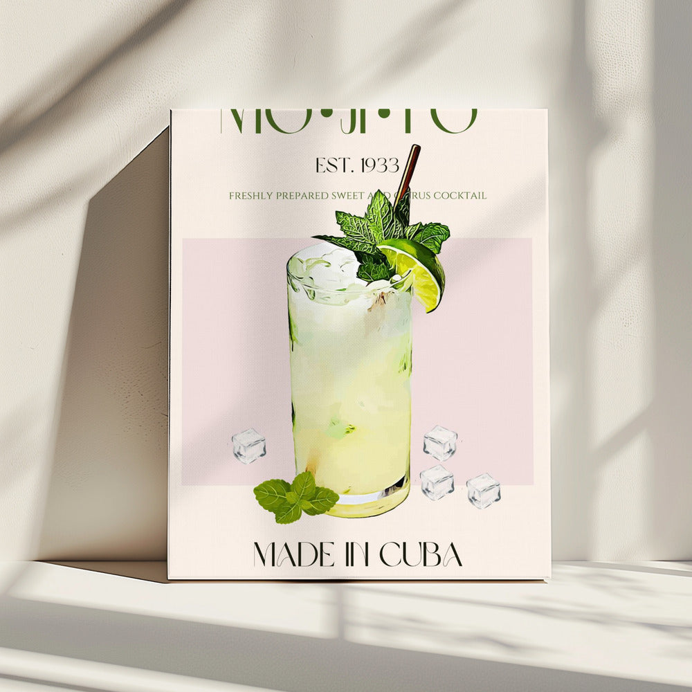 Mojito-Druck-Cocktail | Leinwand