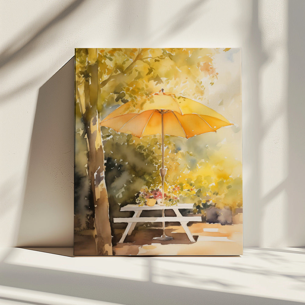 Sommer im Hintergarten | Leinwand