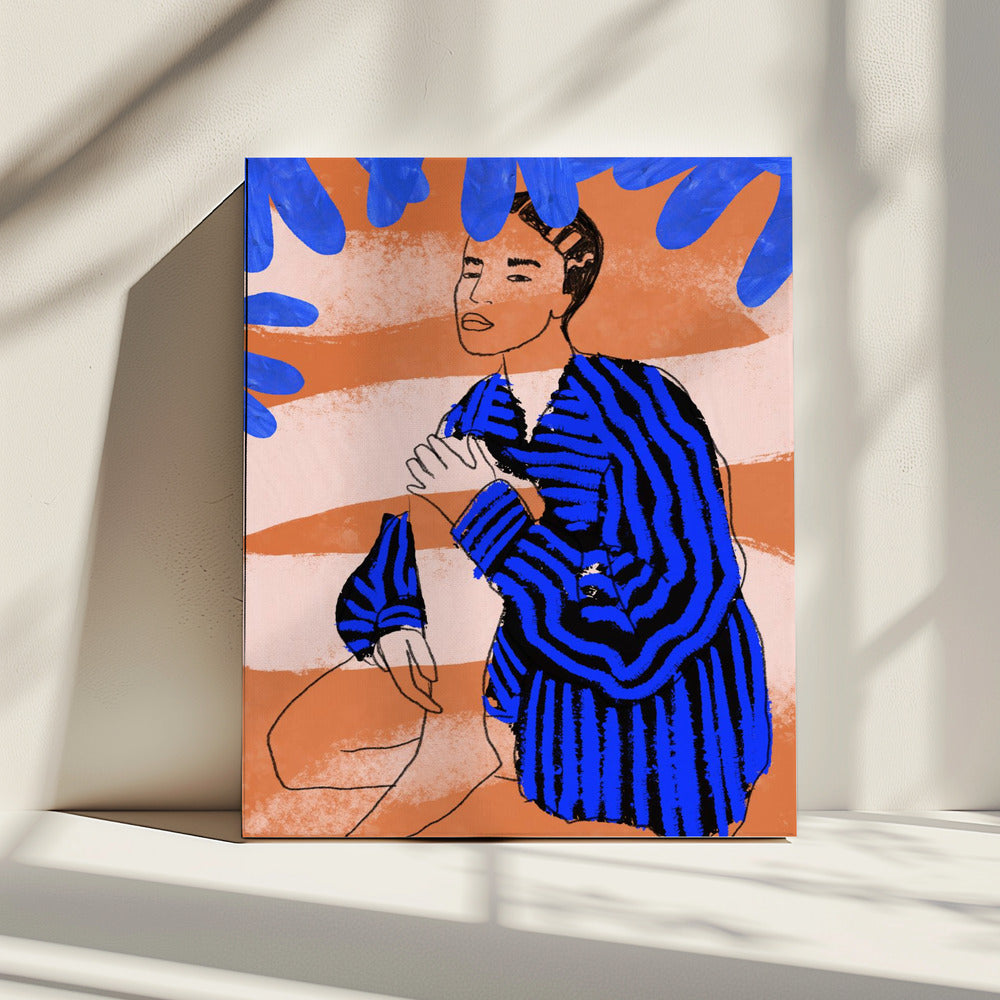 Blue Striped Dreams | Canvas