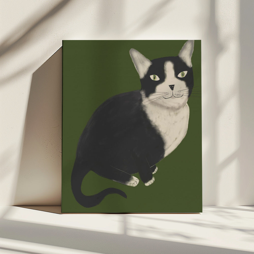 Herr Smoking Katze | Leinwand