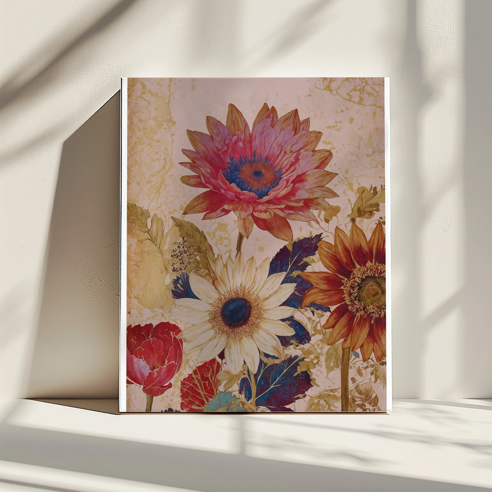 Lebendige Blüten | Leinwand