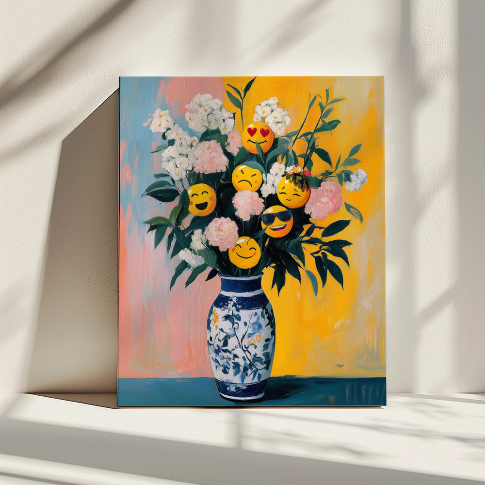 Blumen-Emojis | Leinwand