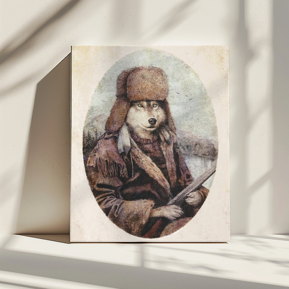 Der Jägerwolf | Leinwand