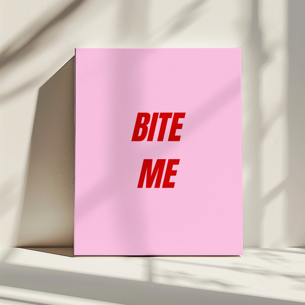 Rot auf Pink Kühnheit | Leinwand