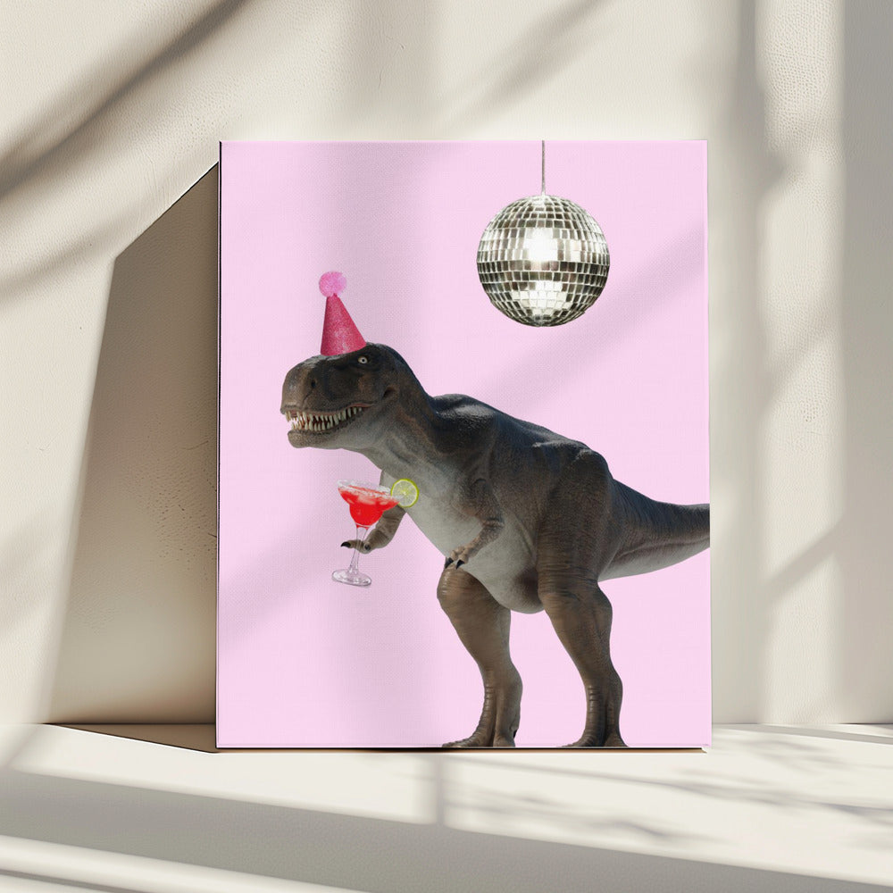 Dinos Disco-Party | Leinwand