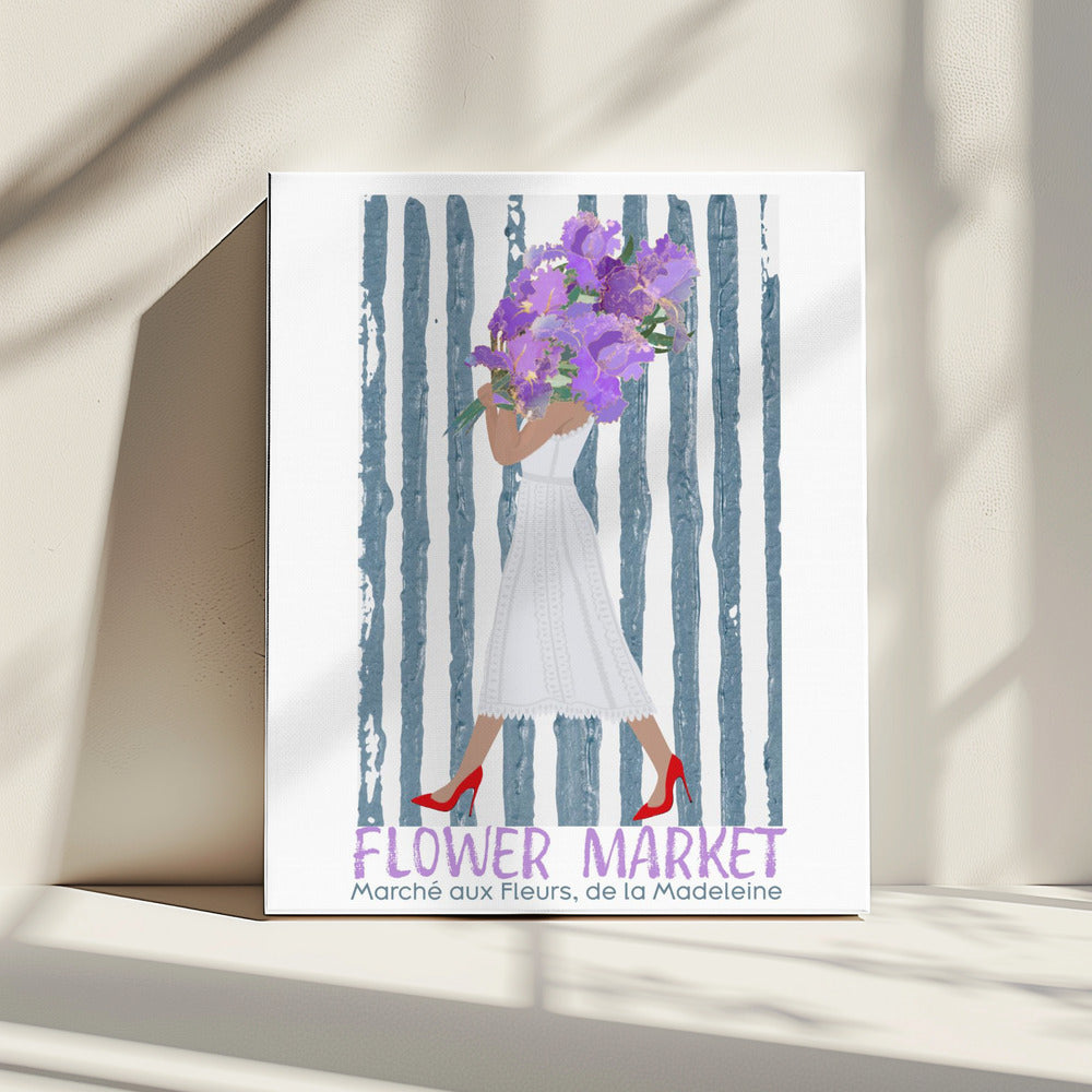 Flower Market Marche aux fleurs Paris | Canvas