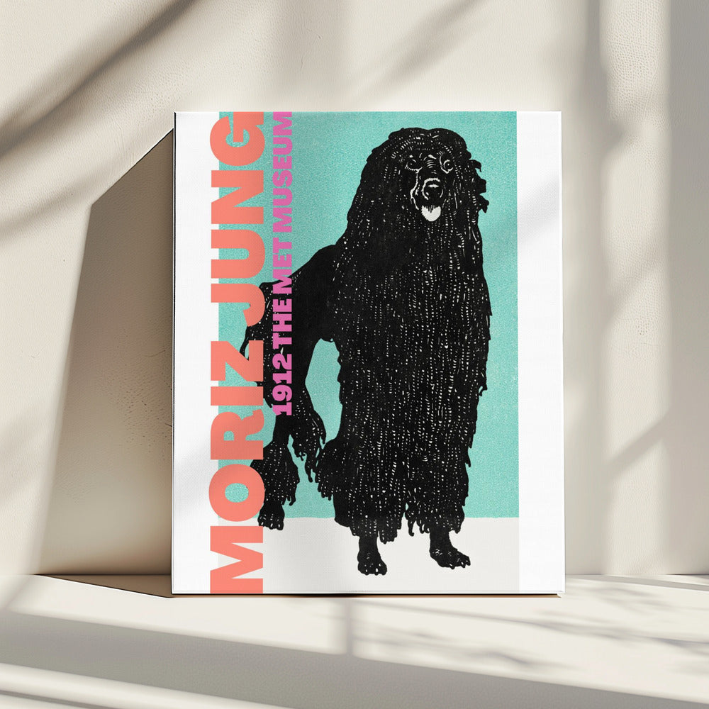Stylized Black Dog | Canvas