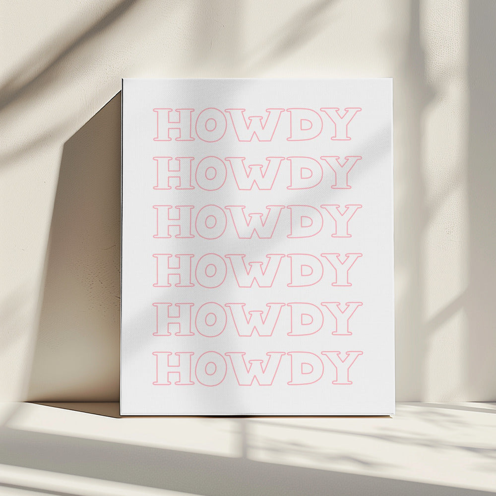 Pink Howdy | Canvas