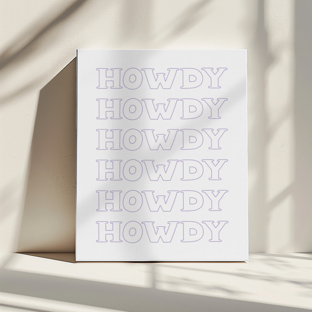 Lila Howdy | Leinwand