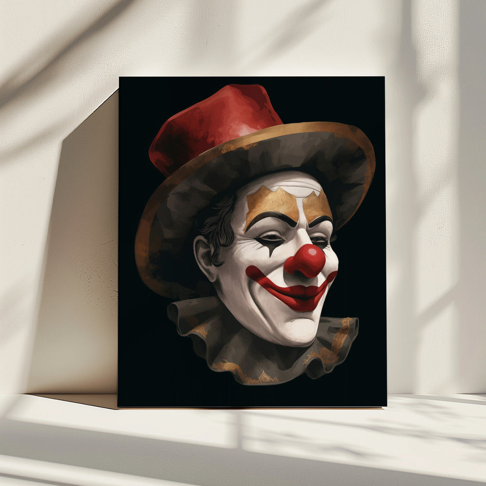 Der lächelnde Clown | Leinwand