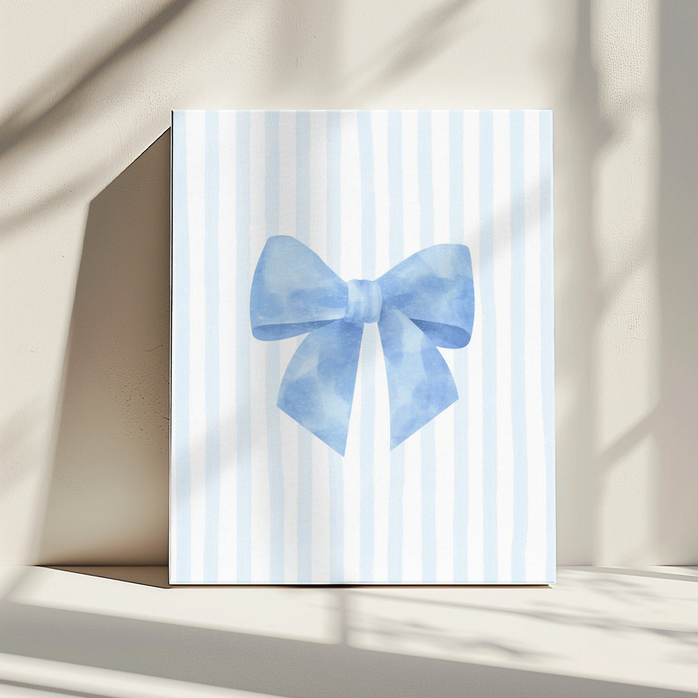 Blue Ribbon Elegance | Leinwand