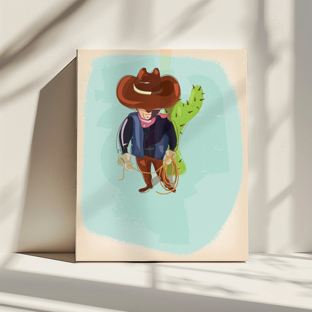 Texas Cowboy | Leinwand