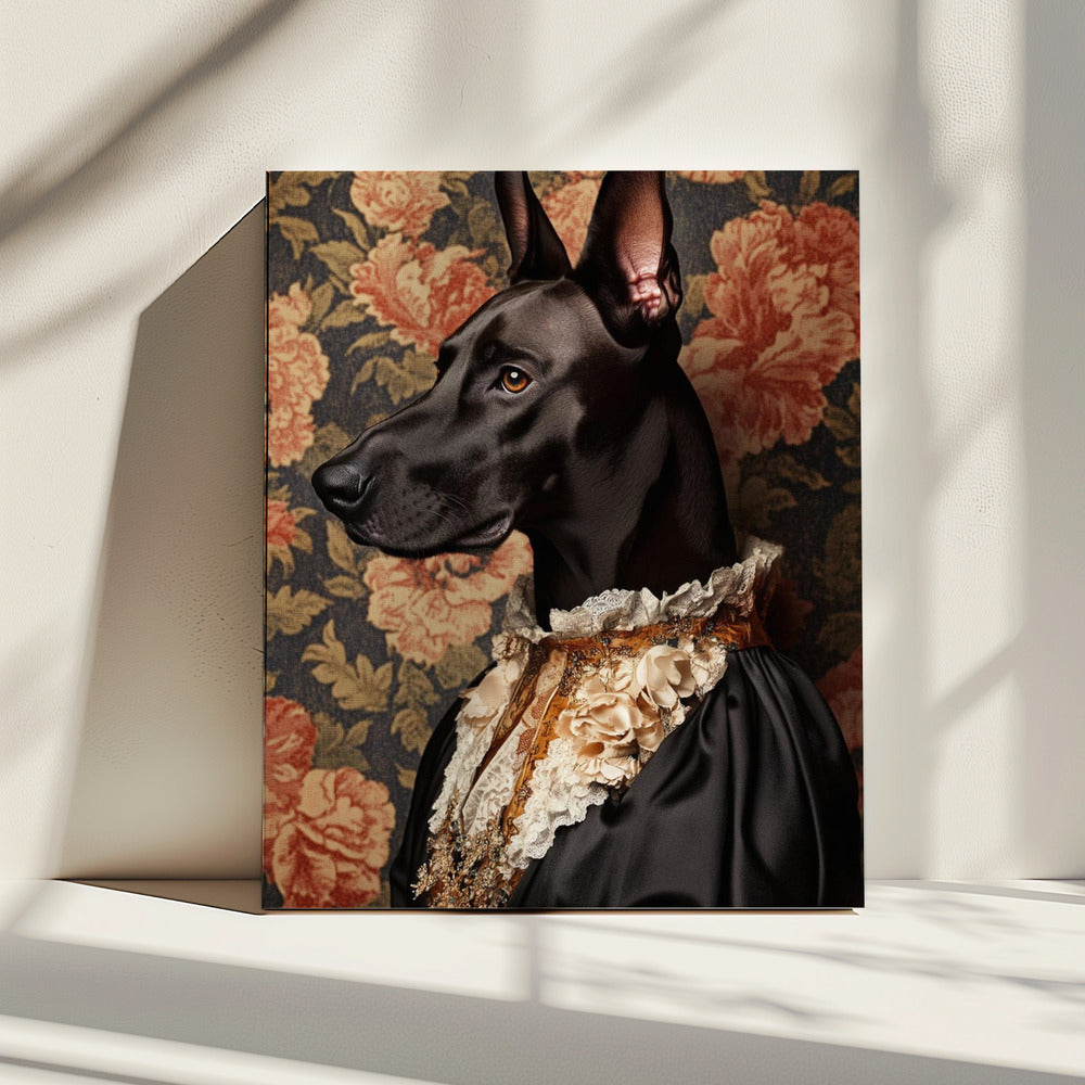Die elegante Deutsche Dogge | Leinwand