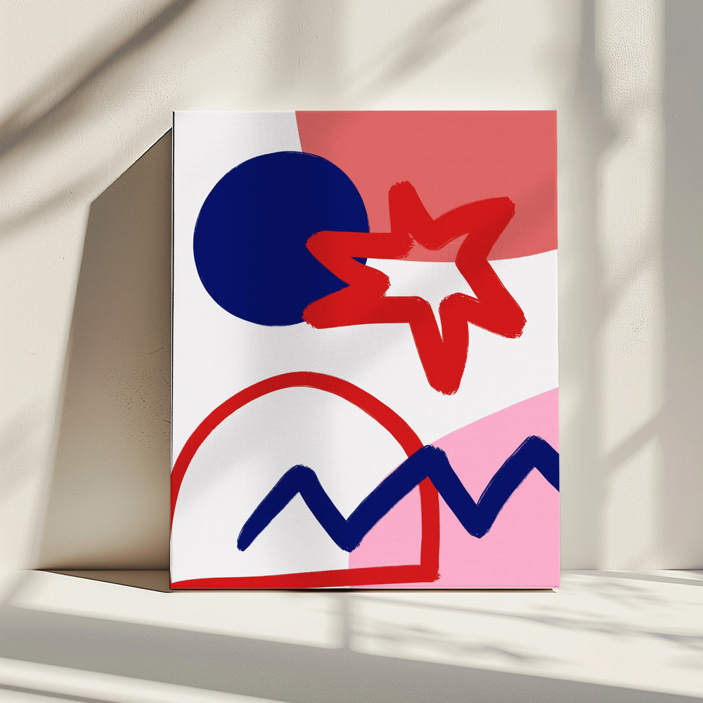 Bold Geometric Shapes | Canvas