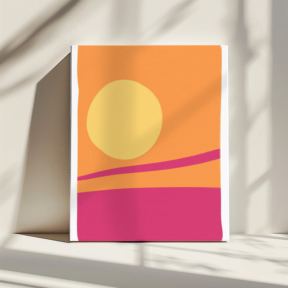 Lebendiges Sonnenuntergangsglühen | Leinwand