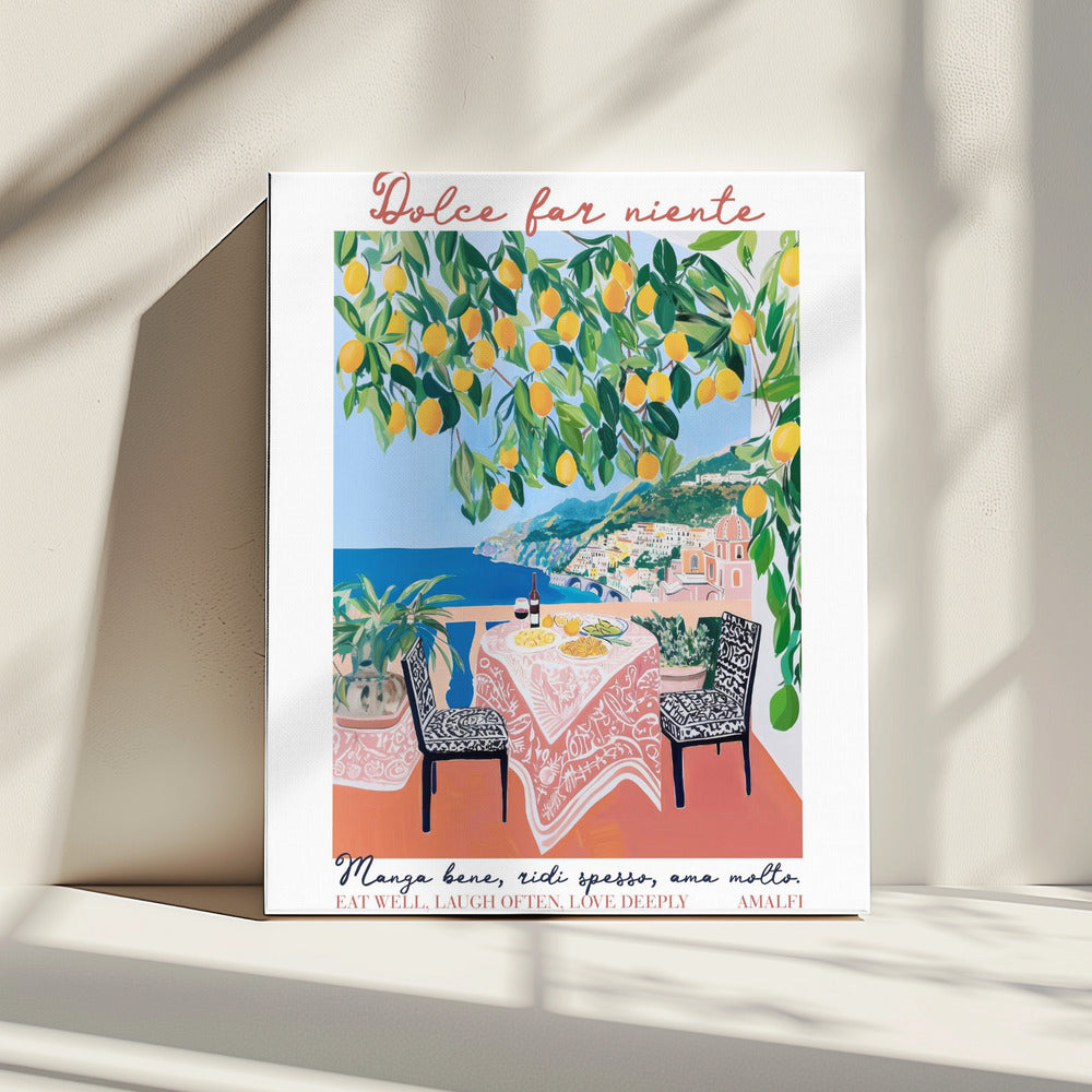 Gut essen Amalfi | Leinwand