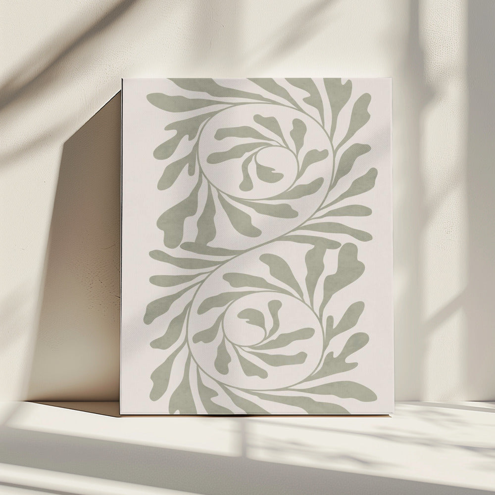 Olive Green Abstract | Canvas