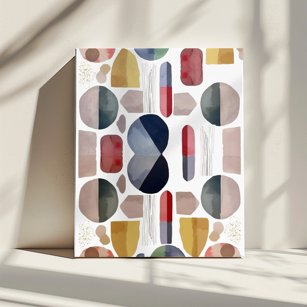 Abstrakte geometrische Formen | Leinwand
