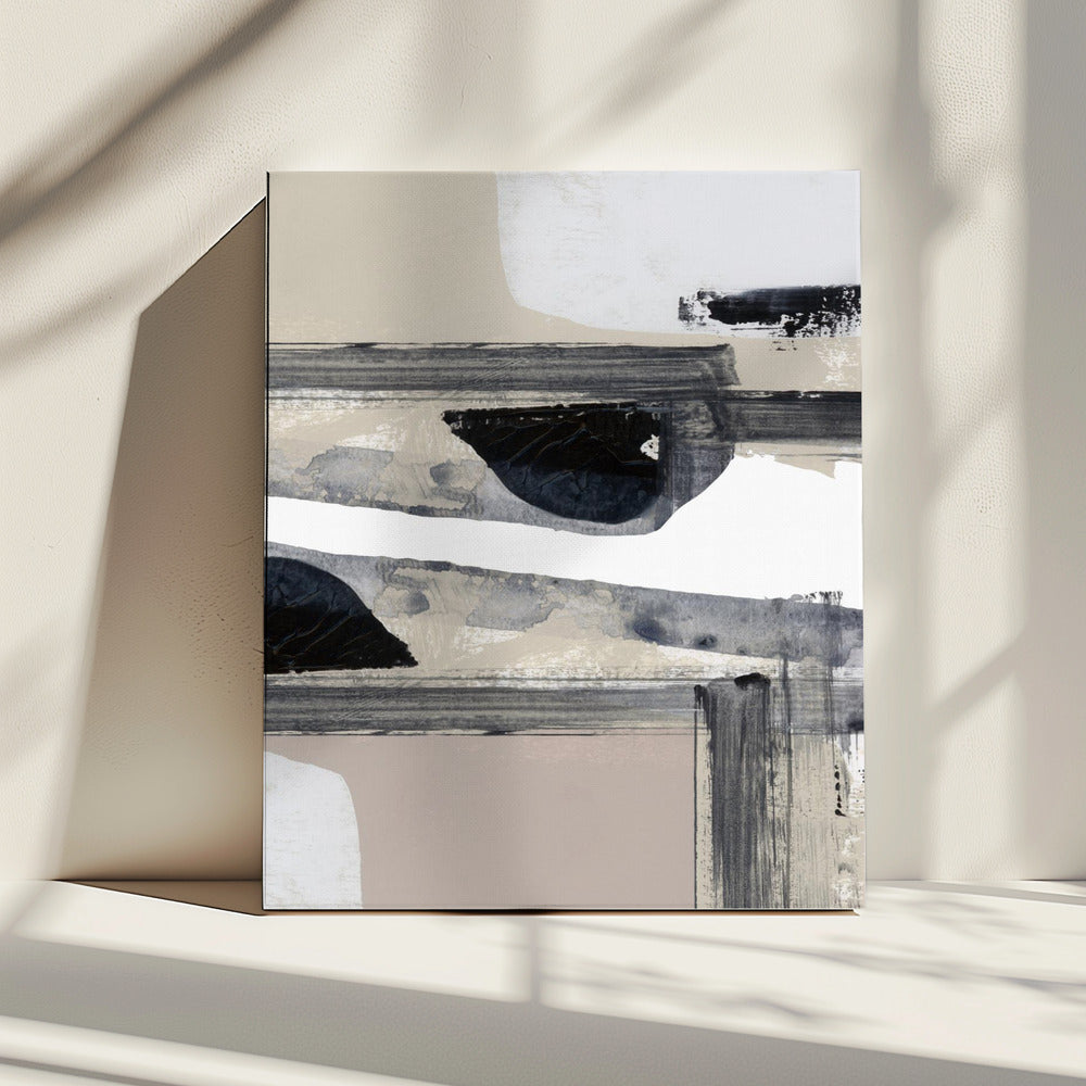 Neutrale geometrische Abstraktion | Leinwand