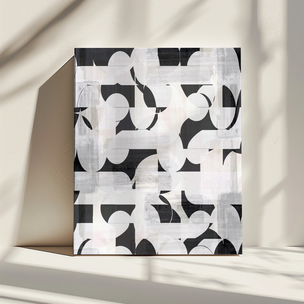 Geometrische Formen und monochrome Töne | Leinwand
