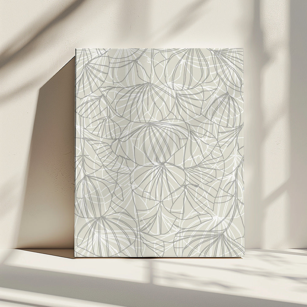 Abstrakte Blumenlinie | Leinwand