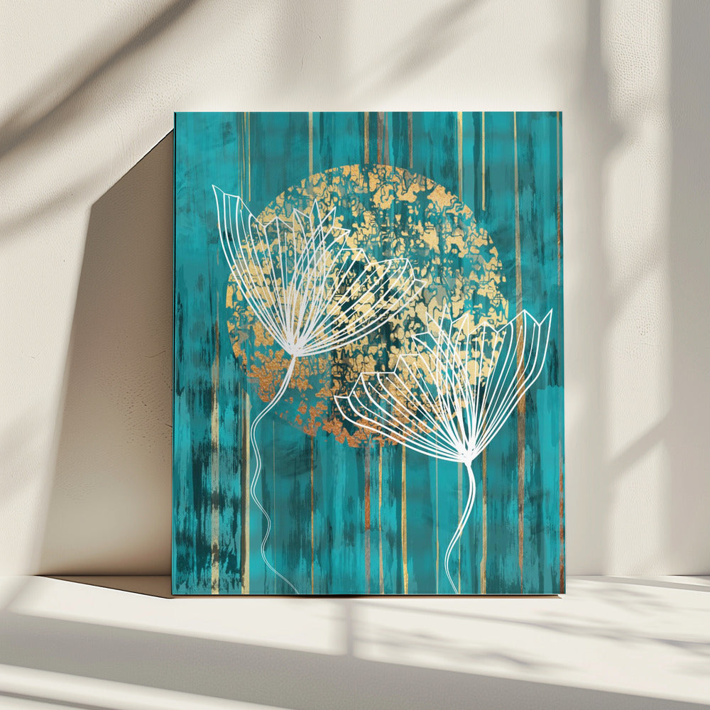 Abstrakter botanischer Kunstdruck | Leinwand