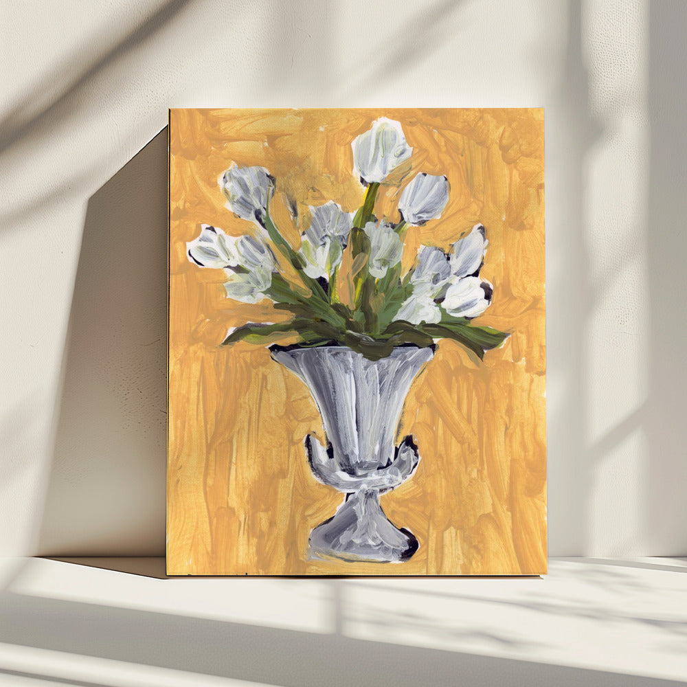 Weiße Tulpen | Leinwand