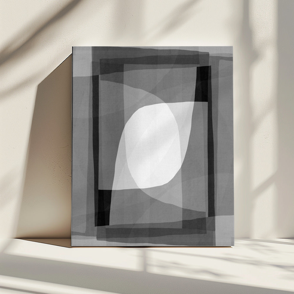 Monochrome Geometrie | Leinwand