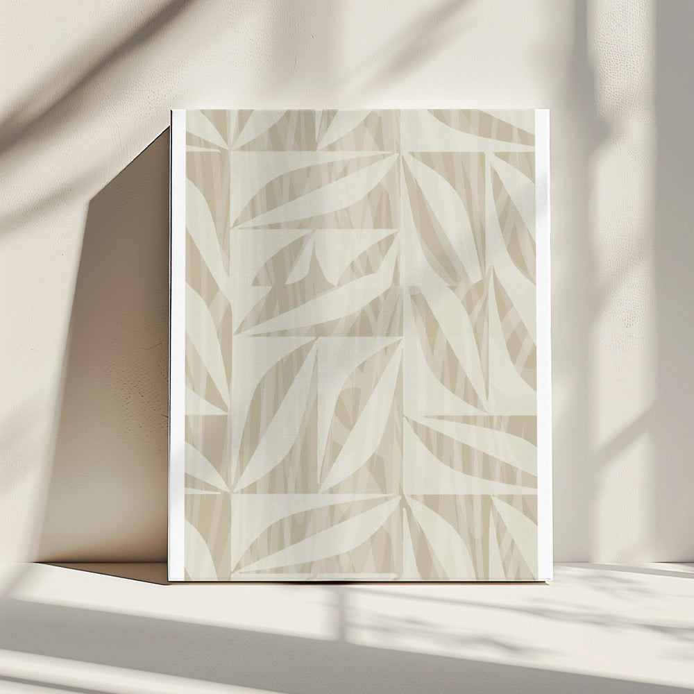 Dezentes botanisches Muster | Leinwand
