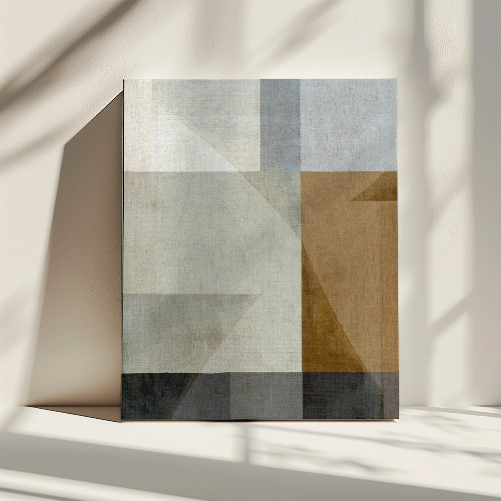 Gedämpfte geometrische Formen | Leinwand