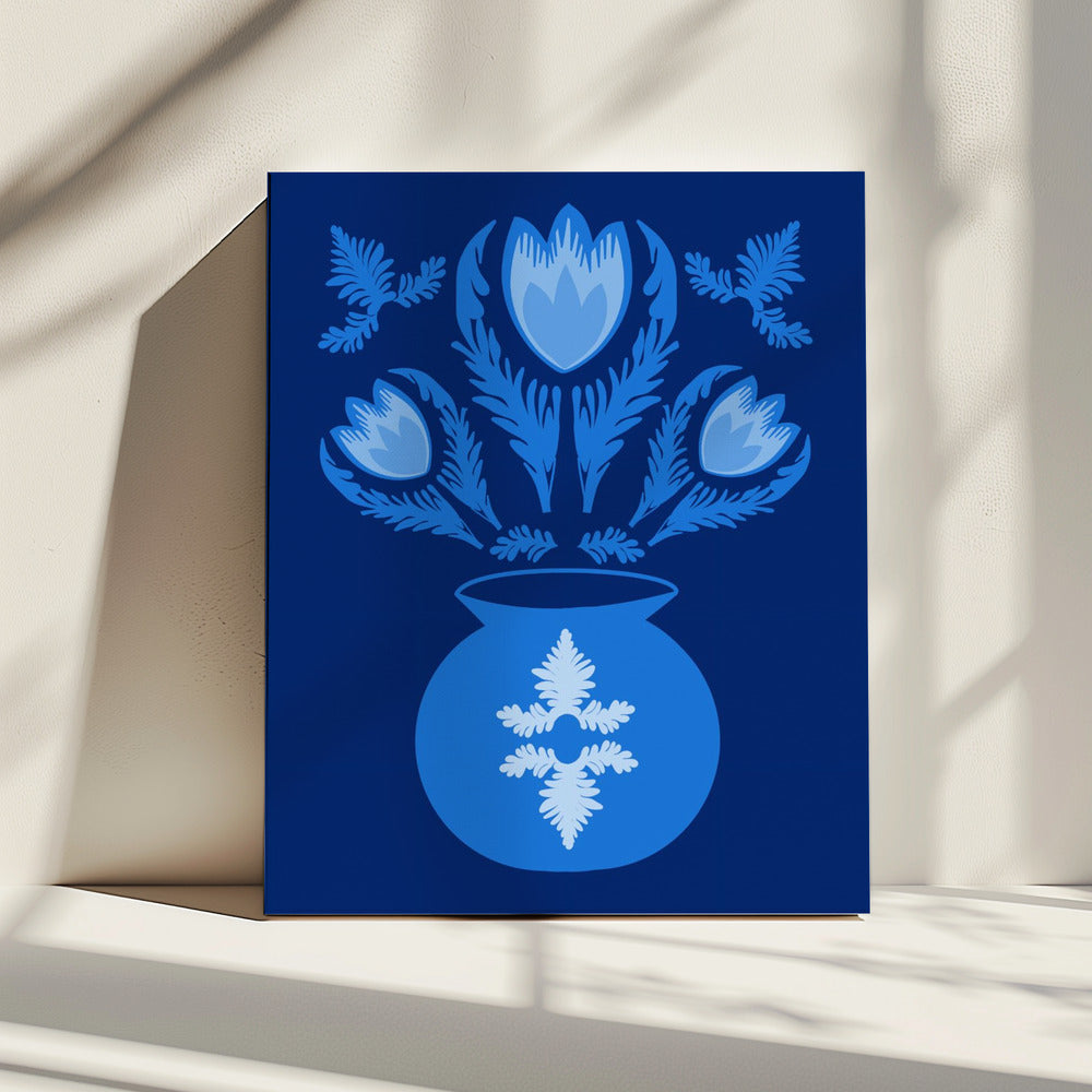 Leuchtende blaue Tulpen | Leinwand