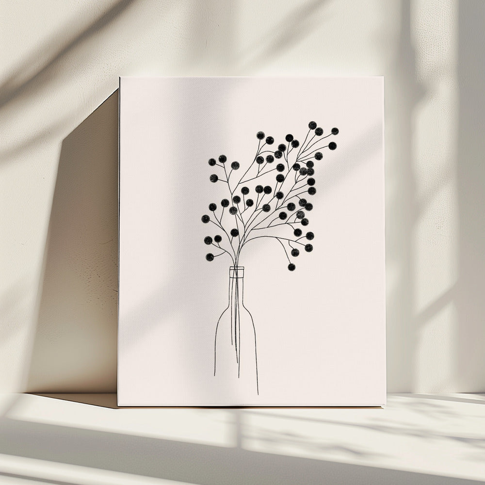 Pflanze in einer Flasche | Leinwand