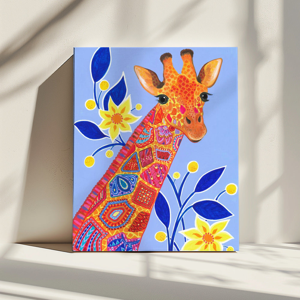 Gemusterte Giraffe | Leinwand