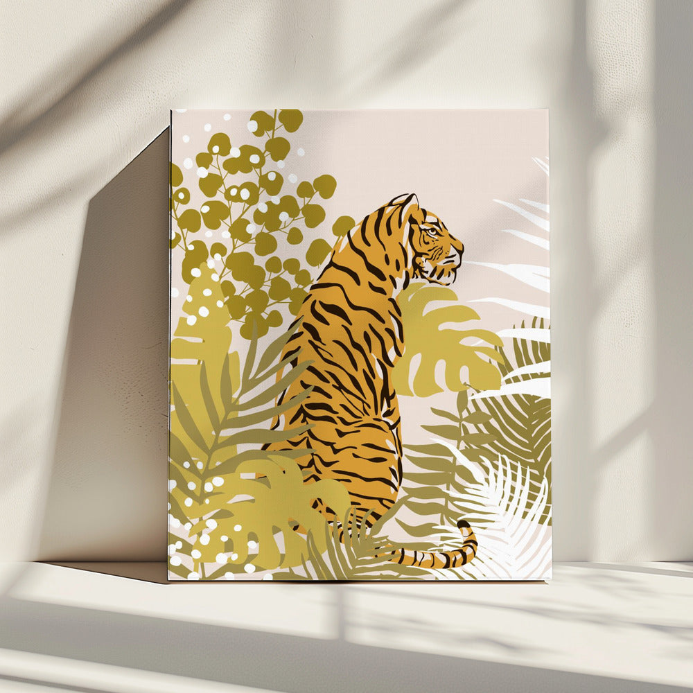 Tiger von Cats and Dotz, 76,2 x 107,7 cm, Leinwand
