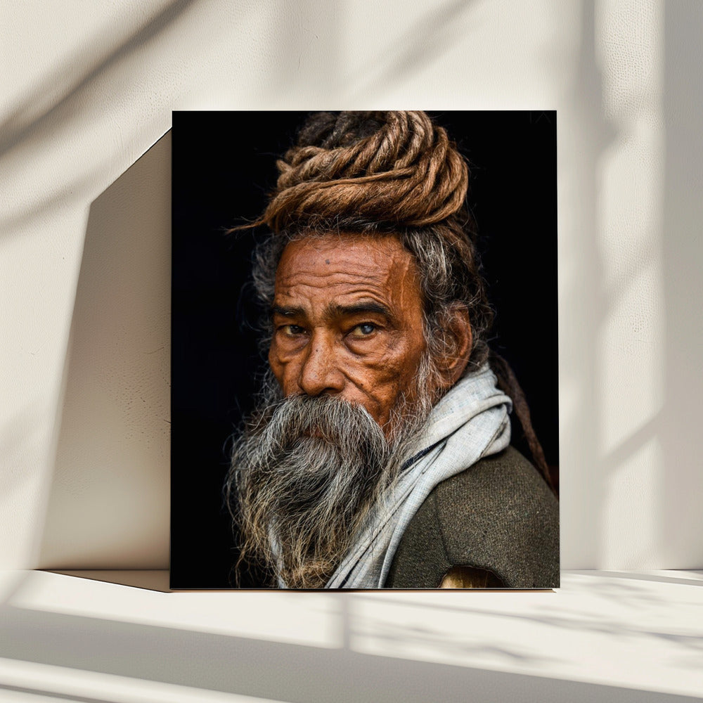 Porträt eines Sadhu... | Leinwand