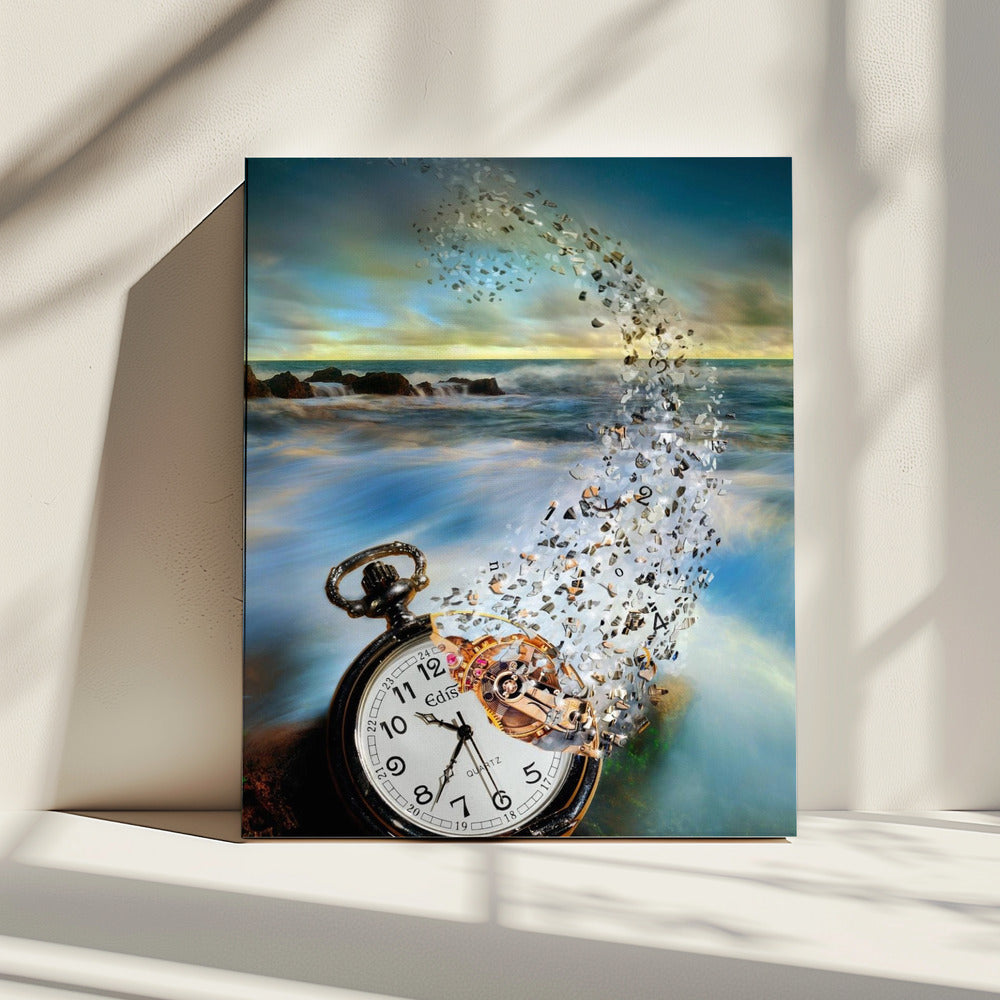 Die verschwindende Zeit | Leinwand