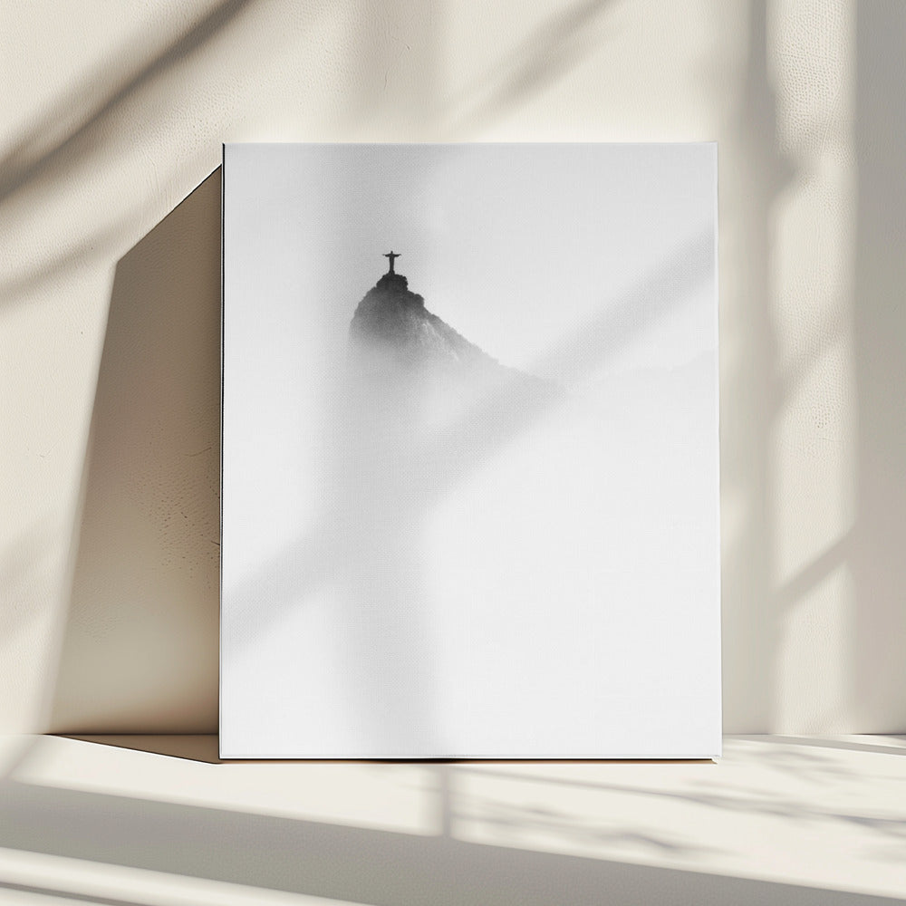 Christus im Nebel | Leinwand