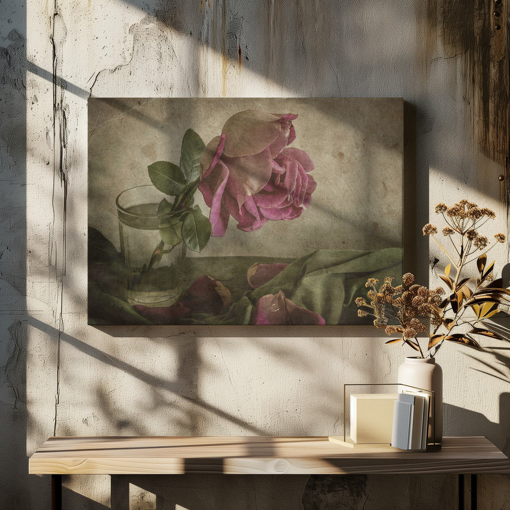 Träne der Rose | Leinwand