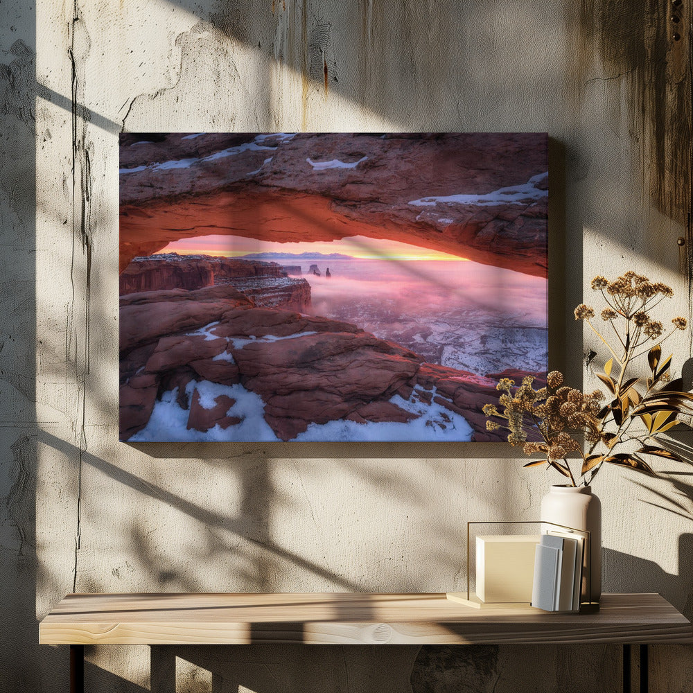 Der Moment kurz vor Sonnenaufgang | Leinwand