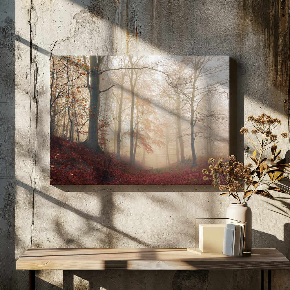 Warten auf den Hirsch. | Leinwand