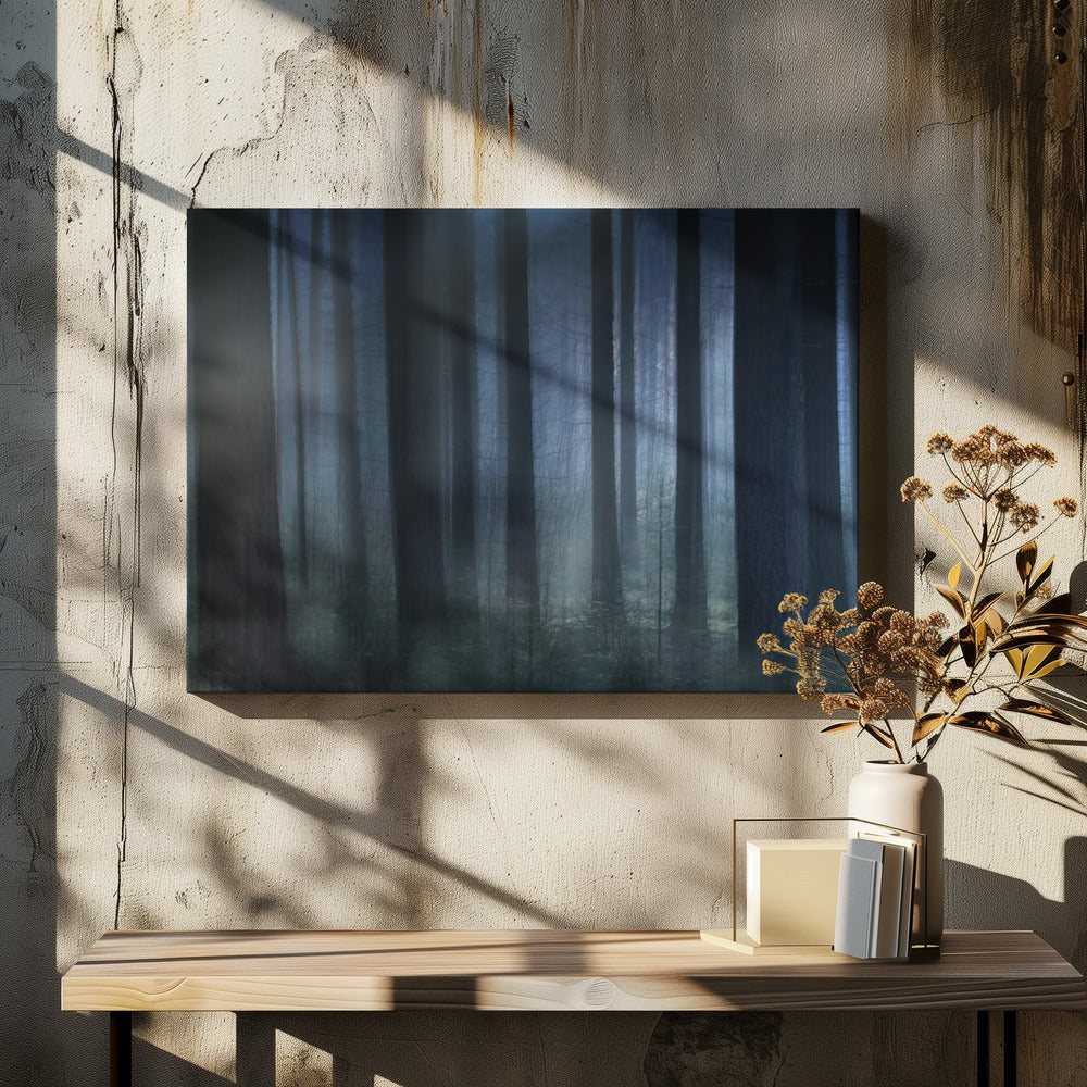 Blaues Licht | Leinwand