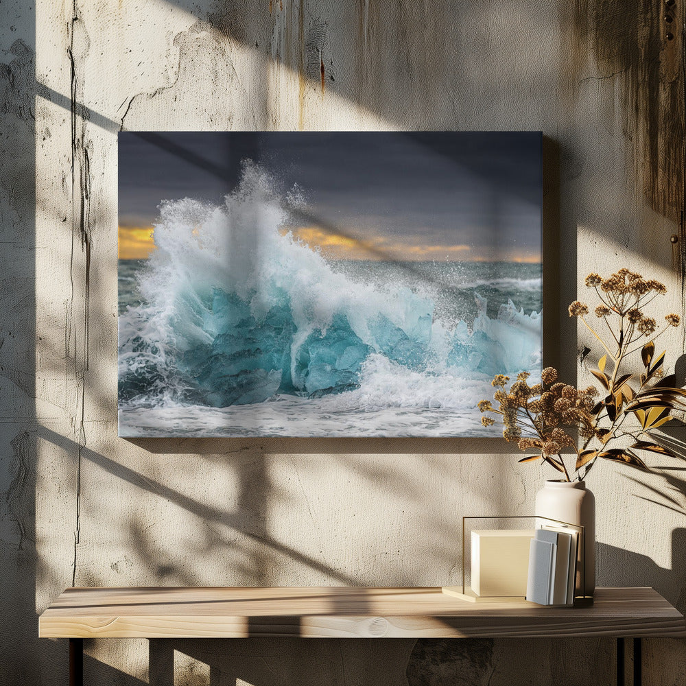 Eisige Welle | Leinwand