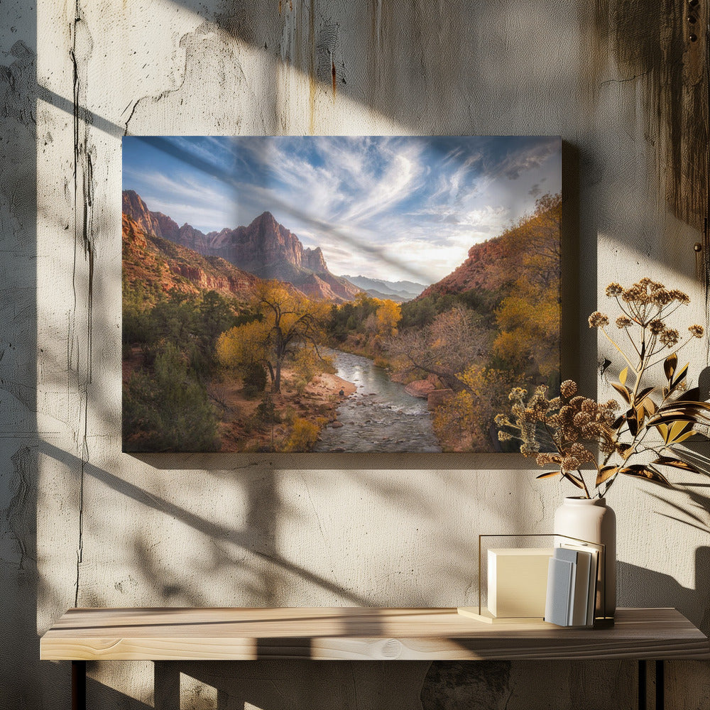 Wächter Sonnenuntergang | Leinwand