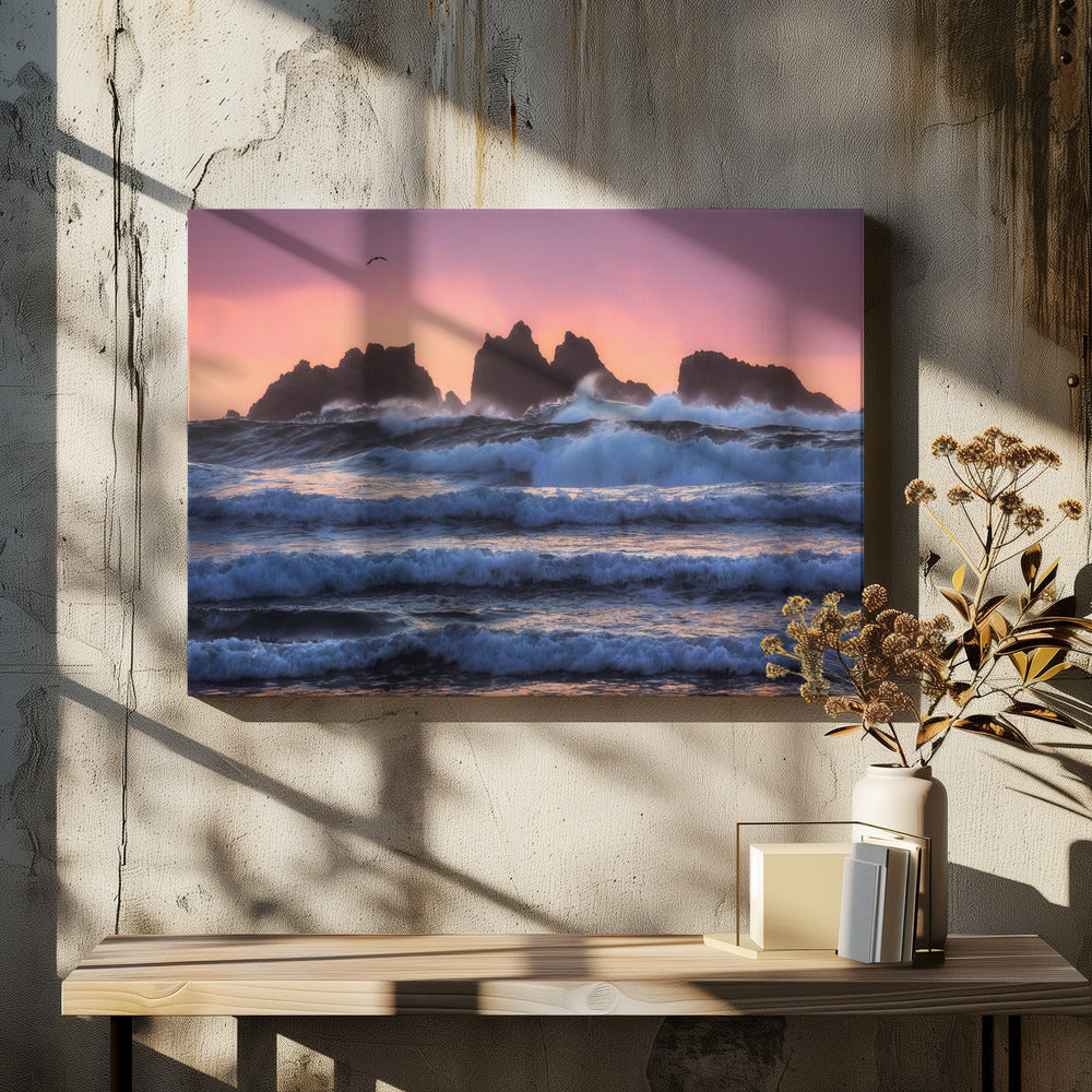 Bandon Beach Schichten | Leinwand