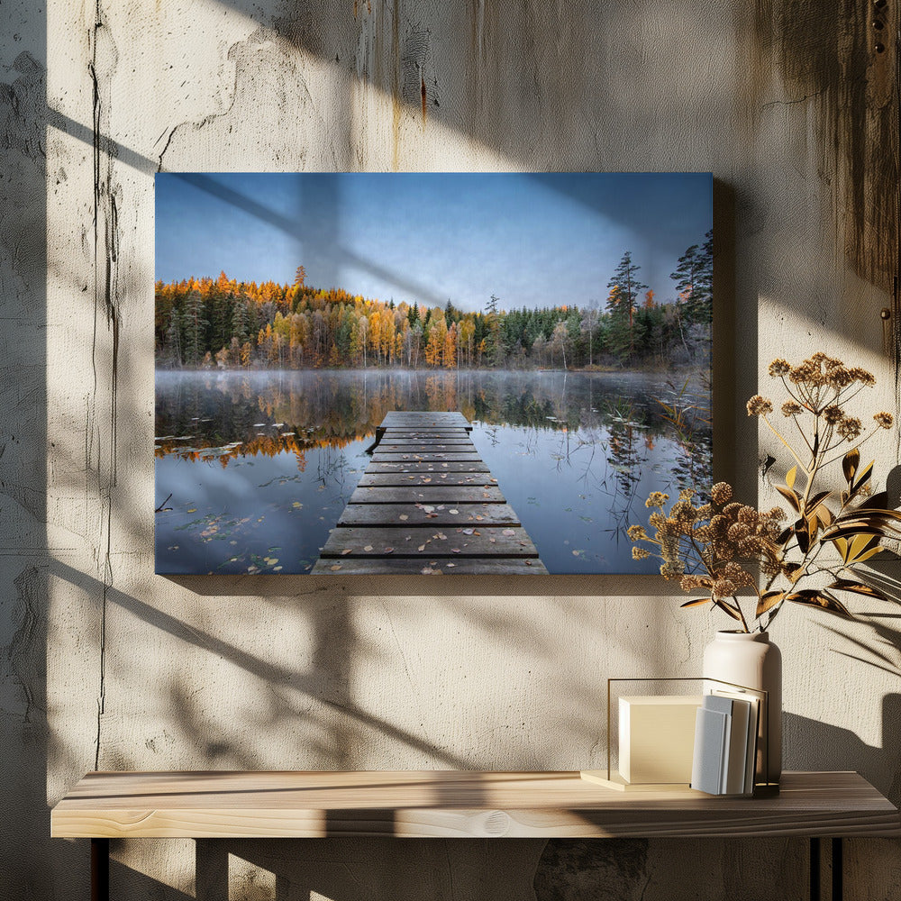 Herbstpier | Leinwand