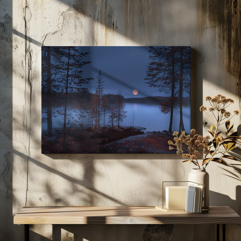 Roter Mond | Leinwand