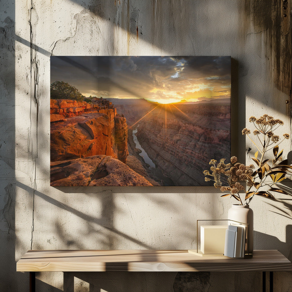 Sonnenaufgang über dem Grand Canyon | Leinwand