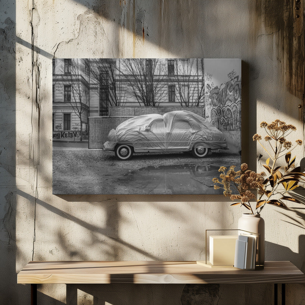 Fliegendes Auto | Leinwand
